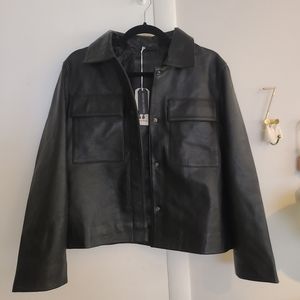 Bolongaro Trevor leather shirt jacket